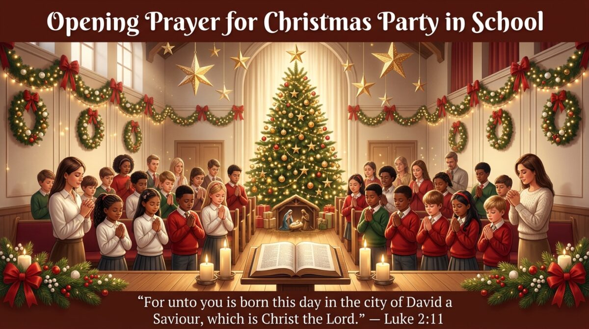 Opening Prayer Before Christmas Songs and Performances