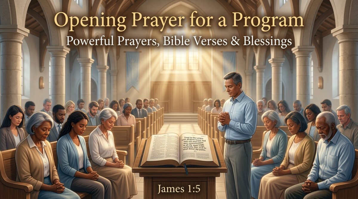 Powerful Opening Prayer for a Program With Bible Verses & Blessings