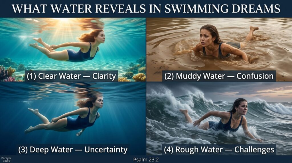 Swimming Dream Meaning Based on Water Conditions