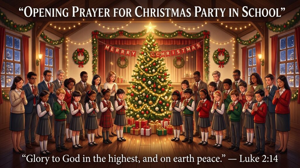 What Is an Opening Prayer for a Christmas Party in School?