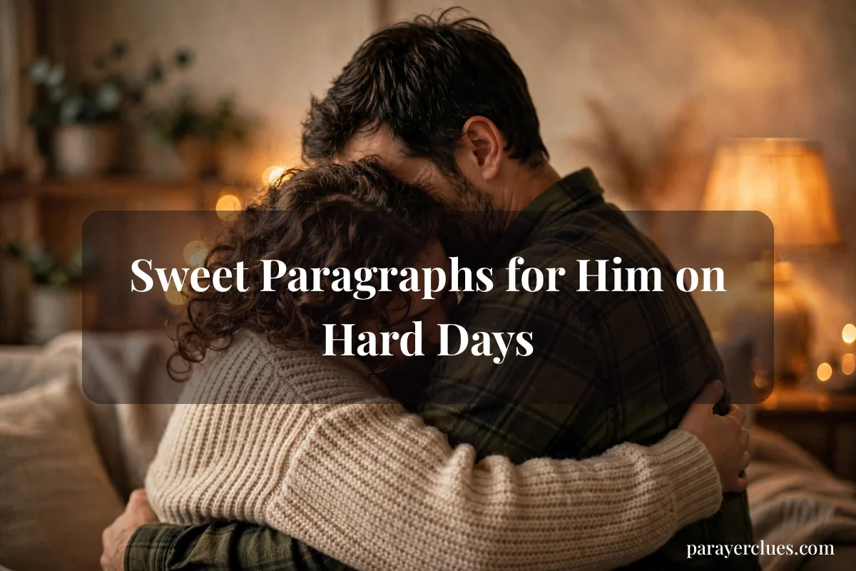 Sweet Paragraphs for Him on Hard Days