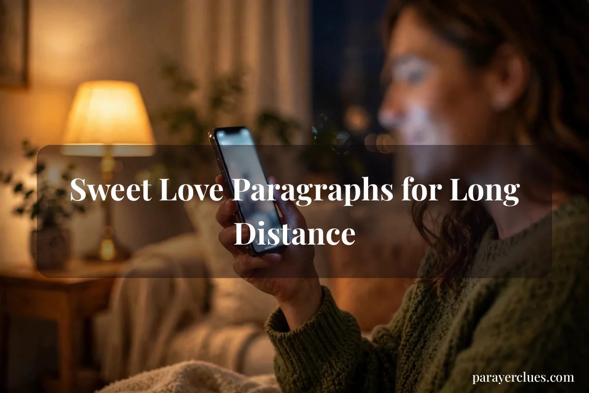 Sweet Love Paragraphs for Long Distance