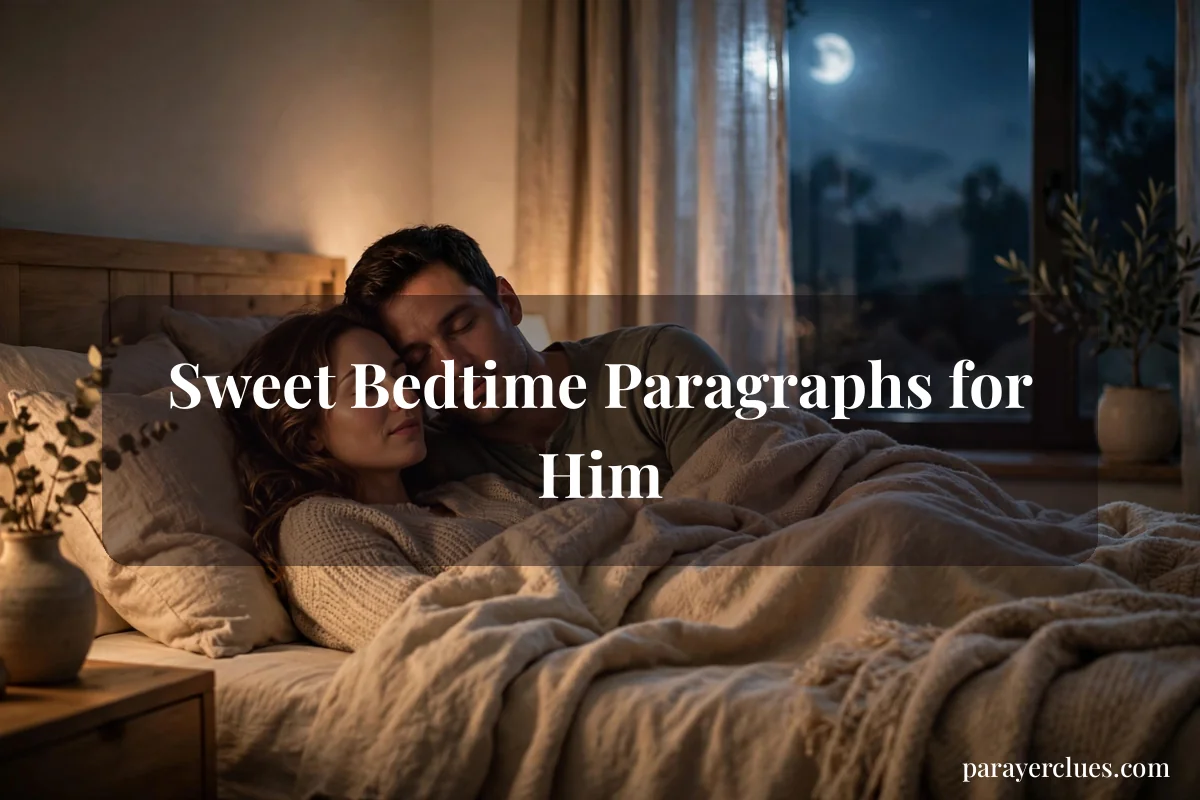 Sweet Bedtime Paragraphs for Him