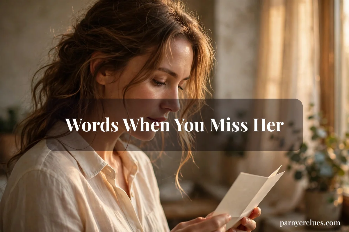 Words When You Miss Her