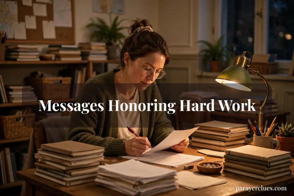 Messages Honoring Hard Work