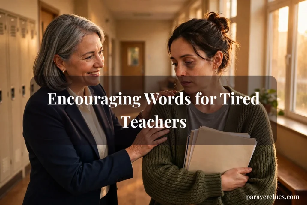Encouraging Words for Tired Teachers