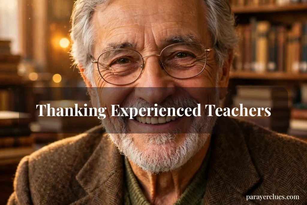 Thanking Experienced Teachers