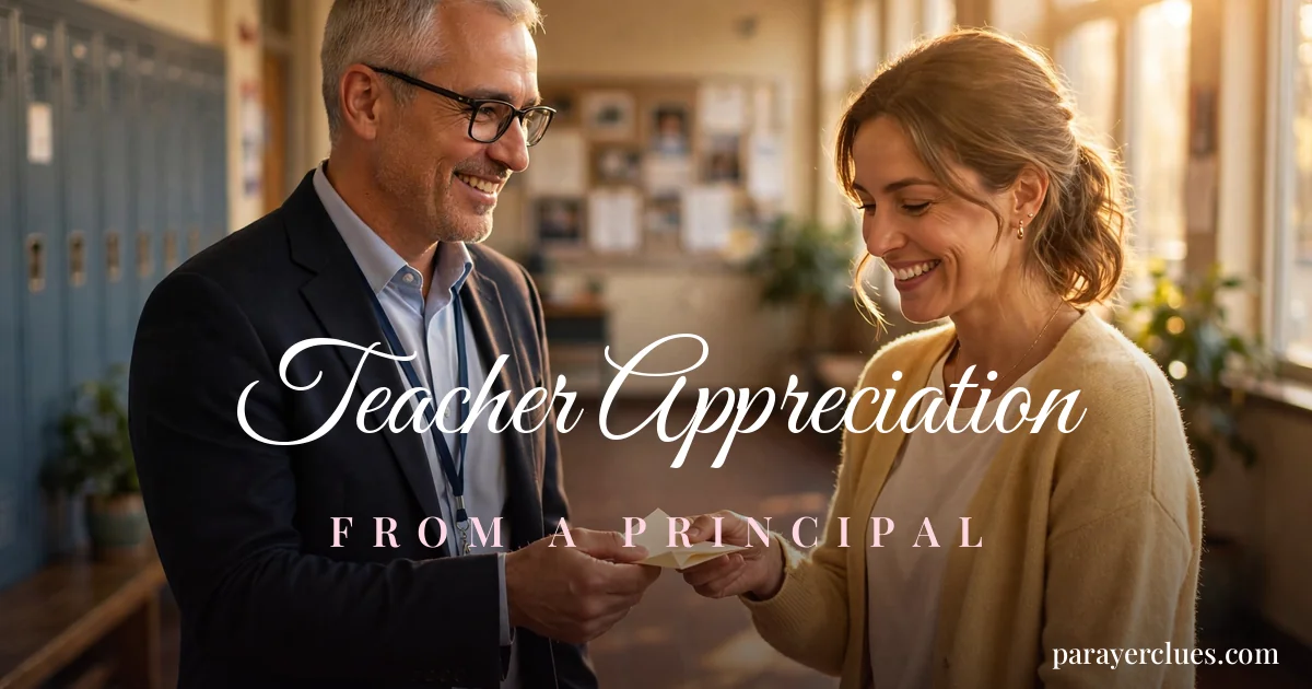 Teacher Appreciation from a Principal