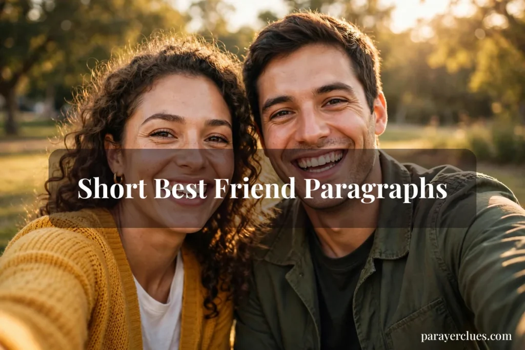 Short Best Friend Paragraphs