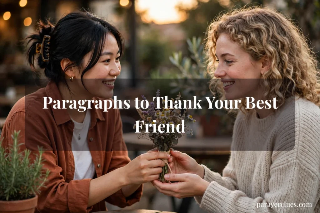 Paragraphs to Thank Your Best Friend