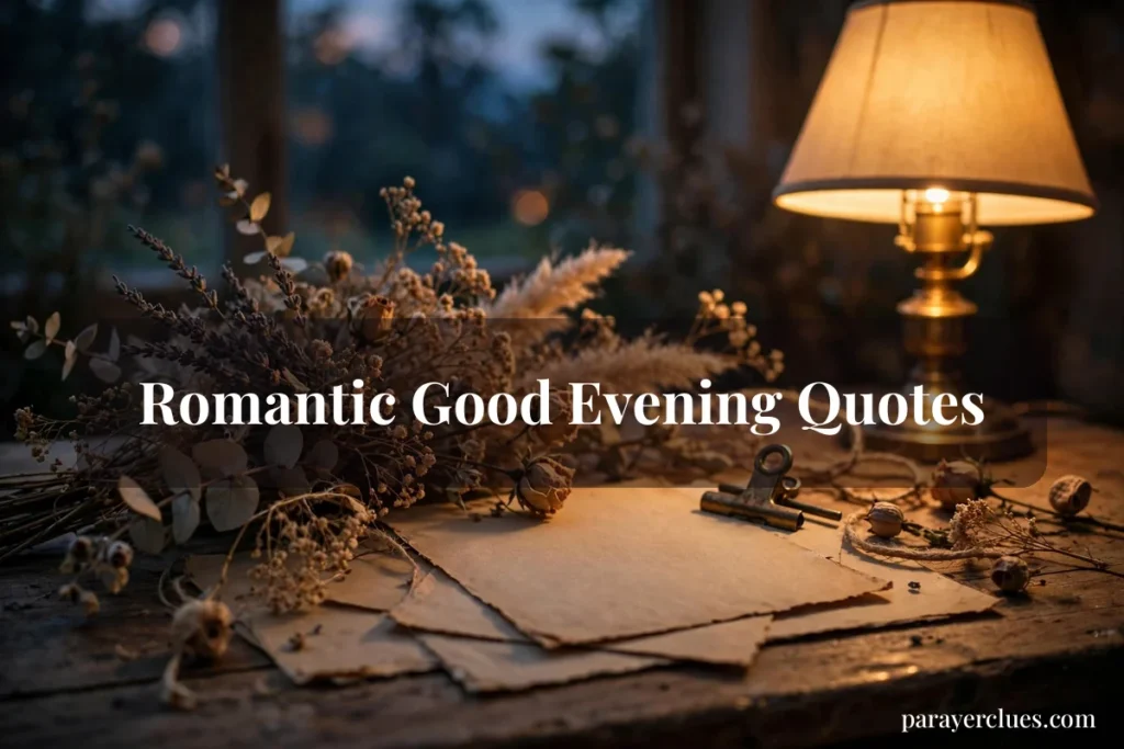 Romantic Good Evening Quotes