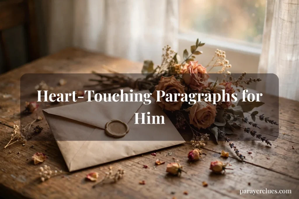 Heart-Touching Paragraphs for Him