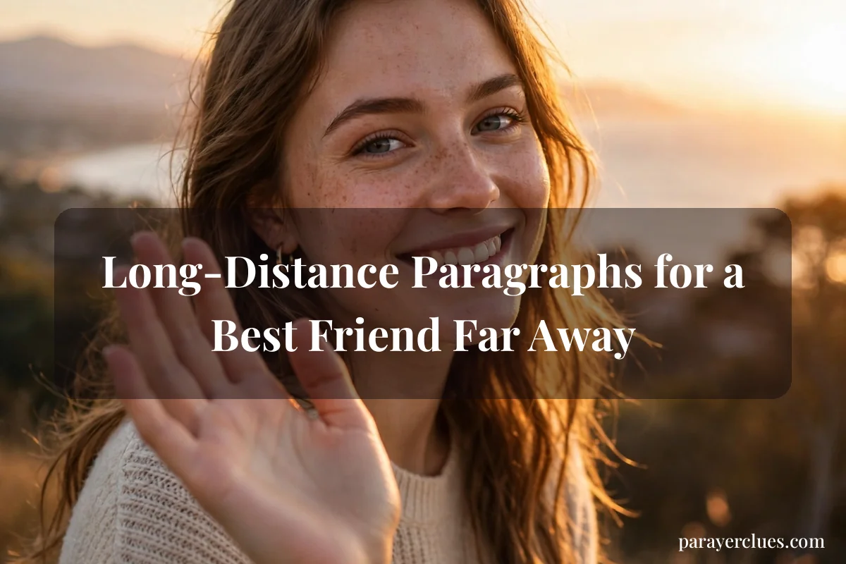 Long-Distance Paragraphs for a Best Friend Far Away