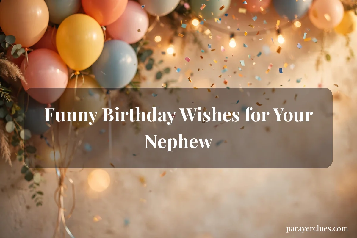 Funny Birthday Wishes for Your Nephew