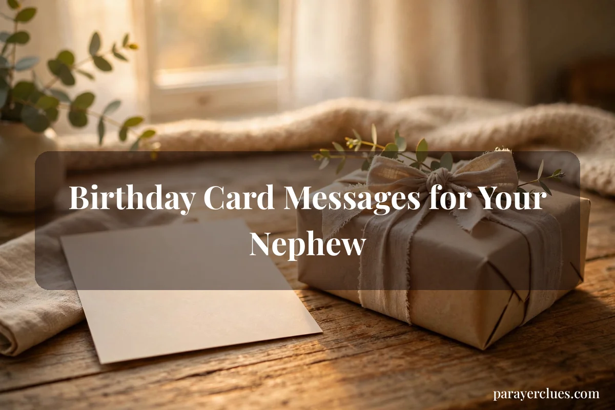 Birthday Card Messages for Your Nephew