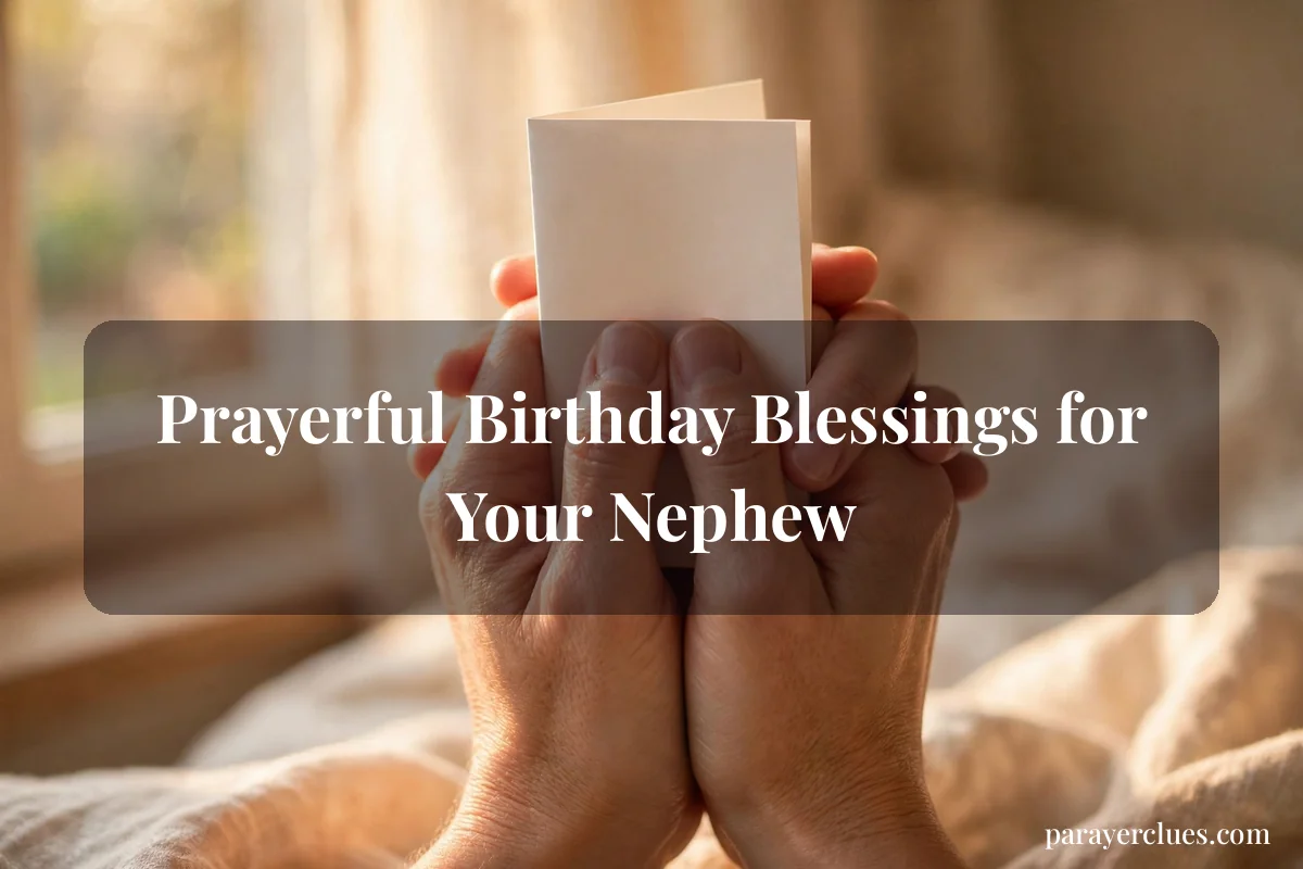 Prayerful Birthday Blessings for Your Nephew