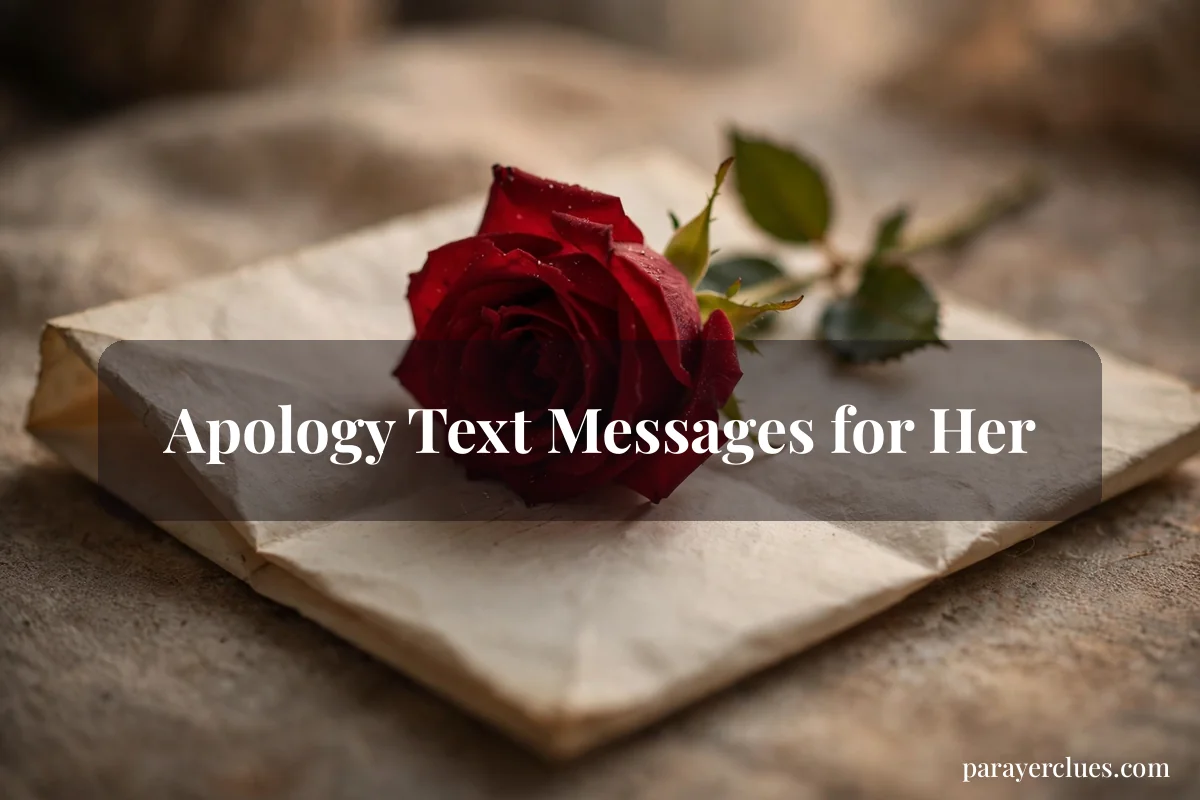 Apology Text Messages for Her