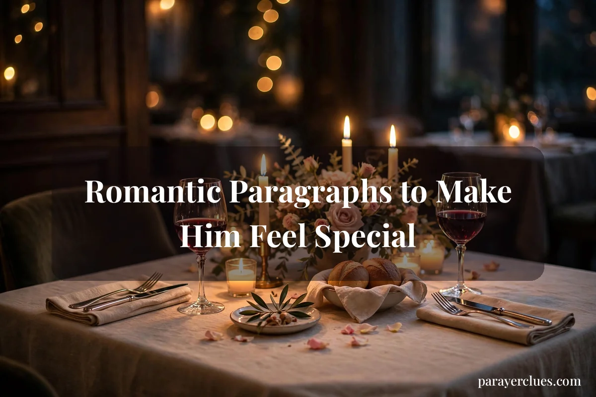 Romantic Paragraphs to Make Him Feel Special