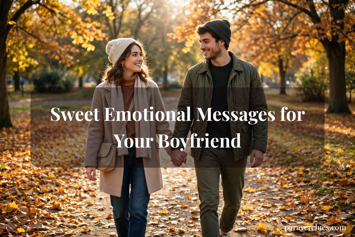 Sweet Emotional Messages for Your Boyfriend