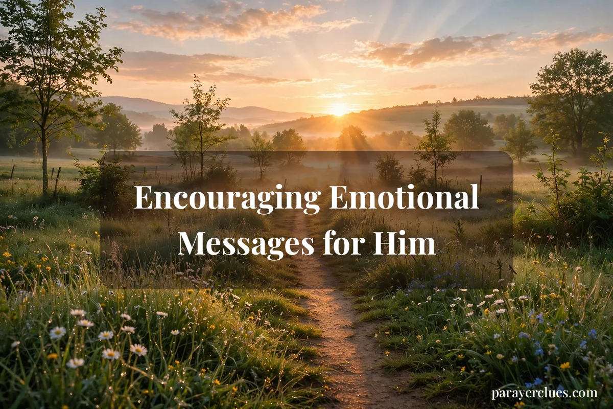 Encouraging Emotional Messages for Him