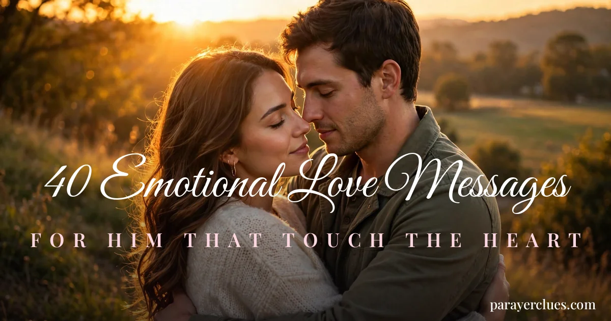 40 Emotional Love Messages for Him That Touch the Heart