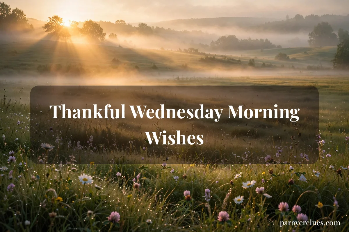 Thankful Wednesday Morning Wishes
